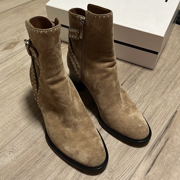Givenchy Ankle Boots Beige Calf Suede 8.5 - Picture 5 of 16